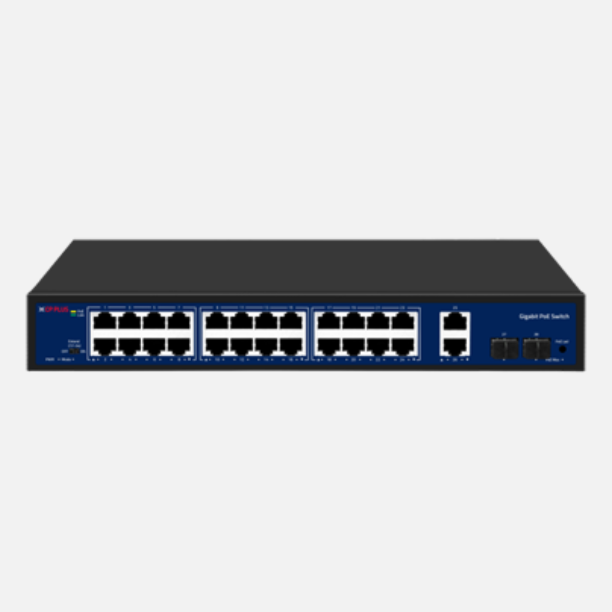 CP-DNW-GPU24G2F2-30 CP Plus 24 Port All Gigabite Poe with Mbps & 2x10/100/1000Base-X SFP uplink (Power Budget 300W)