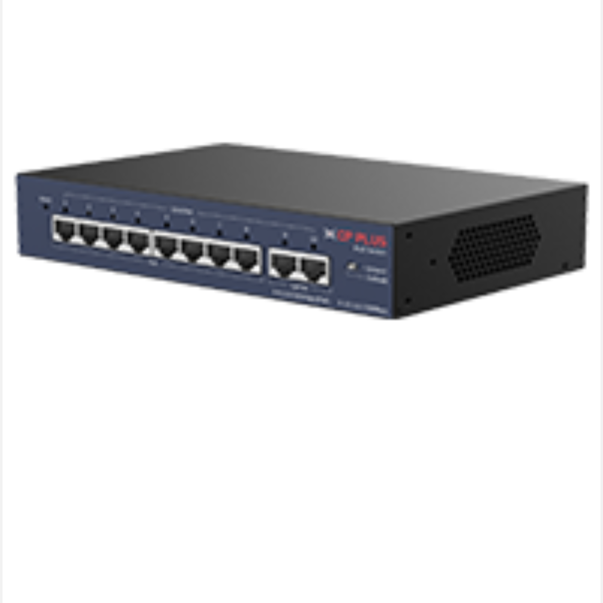 CP-UNW-HPU8H2-96 CP Plus 8 Port Normal PoE Switch with 2 10/100 Mbps Uplink (Power Budget : 96W