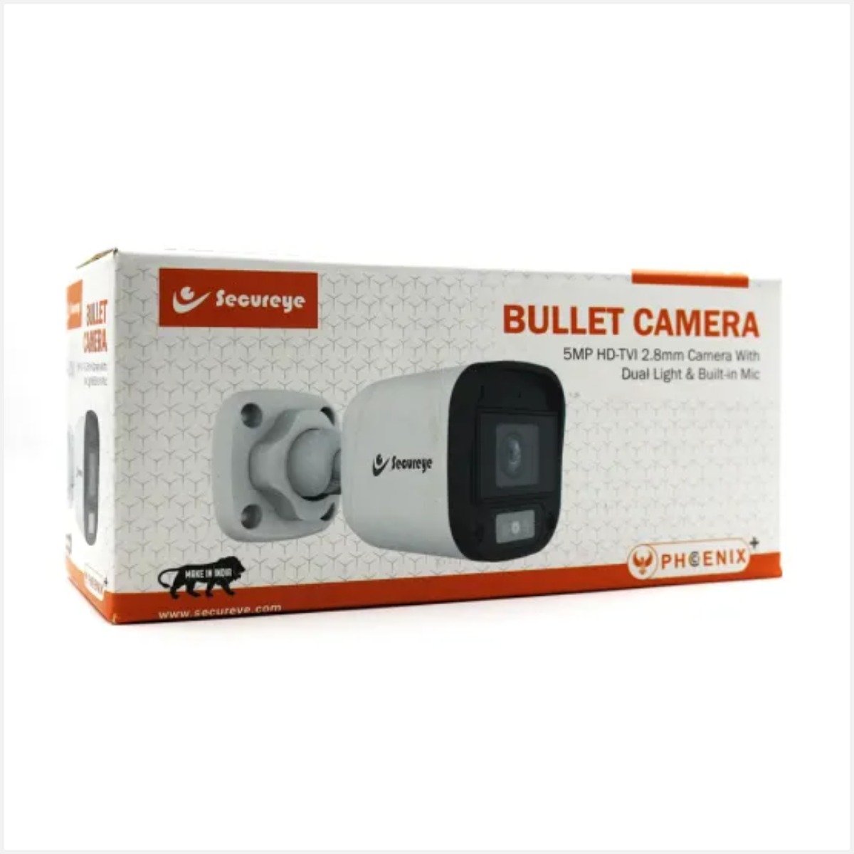 Secureye 5MP HD Bullet Camera Phoenix 2.8mm Hybrid with Mic SRP-AC5BF2ADL
